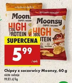 Biedronka Chipsy z soczewicy Moonsy, 60 g oferta