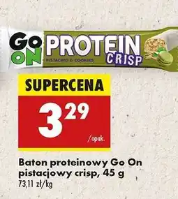Biedronka Baton proteinowy Go On pistacjowy crisp, 45 g oferta