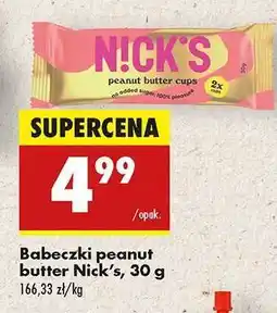 Biedronka Babeczki peanut butter Nick’s, 30 g oferta
