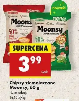 Biedronka Chipsy ziemniaczane Moonsy, 60 g oferta