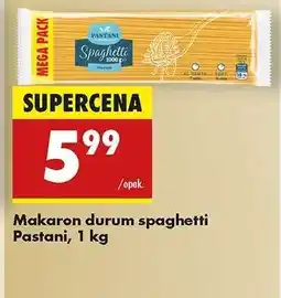 Biedronka Makaron durum spaghetti Pastani, 1 kg oferta