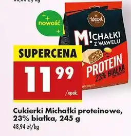 Biedronka Cukierki Michałki proteinowe, 23% białka, 245 g oferta