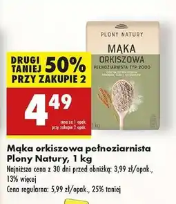 Biedronka Mąka orkiszowa pełnoziarnista Plony Natury 1 kg oferta