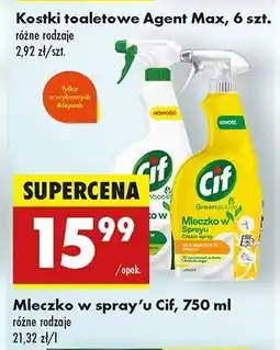 Biedronka Mleczko w spray’u Cif, 750 ml oferta