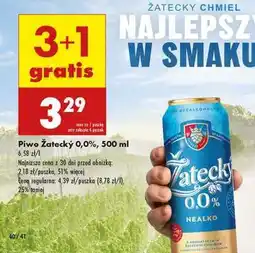 Biedronka Piwo Żatecky 0,0%, 500 ml oferta