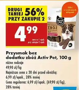 Biedronka Przysmak bez dodatku zbóż Activ Pet, 100 g oferta