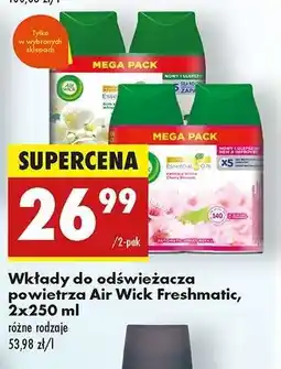 Biedronka Wkłady do odświeżacza powietrza Air Wick Freshmatic 2x250 ml oferta