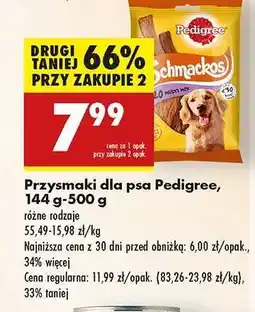 Biedronka Przysmaki dla psa Pedigree 144 g 500 g oferta