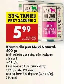 Biedronka Karma dla psa Maxi Natural, 400 g oferta