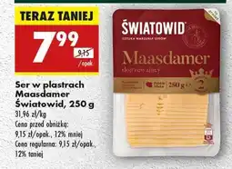 Biedronka Ser w plastrach Maasdamer Światowid, 250 g oferta