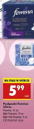Biedronka Podpaski Femina Ultra oferta