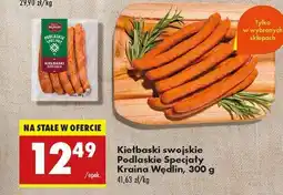 Biedronka Kiełbaski swojskie Podlaskie Specjały Kraina Wędlin, 300 g oferta