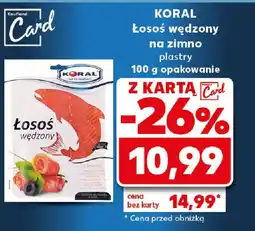 Kaufland KORAL Łosoś wędzony na zimno oferta