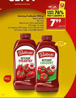 Biedronka Ketchup pikantny Pudliszki oferta