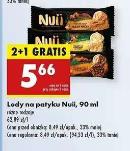 Biedronka Lód macadamia Nuii oferta