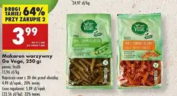 Biedronka Makaron penne z zielonego groszku Govege oferta
