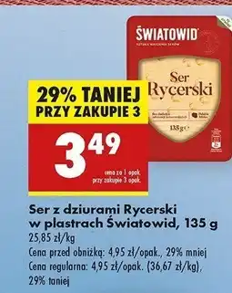 Biedronka Ser rycerski plastry Światowid oferta
