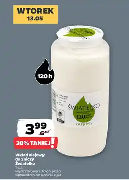 Netto Wkład olejowy do zniczy Światełko oferta