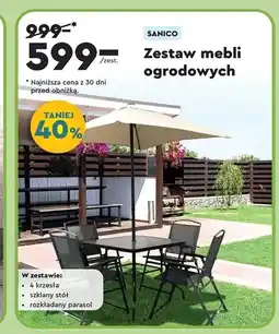 Biedronka Zestaw mebli ogrodowych Sanico oferta