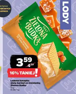 Netto Lodowa kanapka słony karmel ze śmietanką Zielona Budka oferta