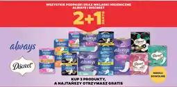 Netto Podpaski oraz wkładki higieniczne always i discreet oferta