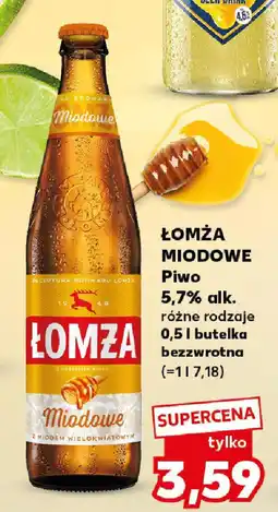 Kaufland ŁOMŻA MIODOWE Piwo oferta