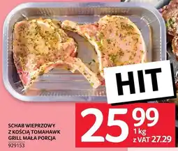 Schab wieprzowy z kością tomahawk grill mała porcja 1kg Selgros