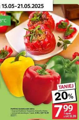 Selgros Papryka słodka mix 500g Selgros oferta