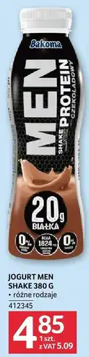 Selgros Jogurt men shake 380g Bakoma oferta