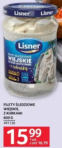 Selgros Filety śledziowe wiejskie z kurkami 600g Lisner oferta