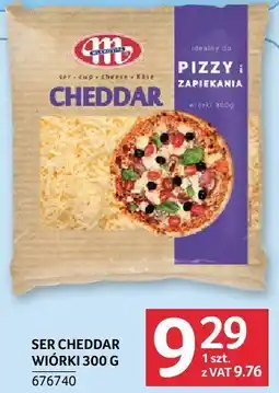 Selgros Ser cheddar wiórki 300g Mlekovita oferta