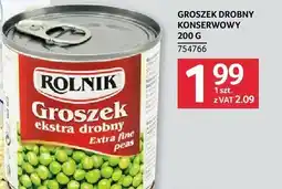Selgros Groszek drobny konserwowy 200g Rolnik oferta