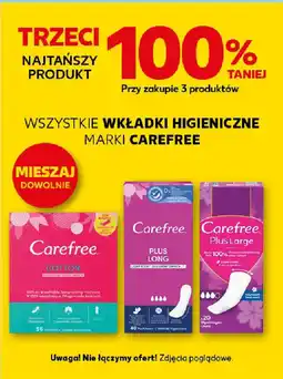 Kaufland Wkładki higieniczne marki carefree oferta