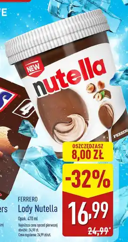 ALDI FERRERO Lody Nutella oferta