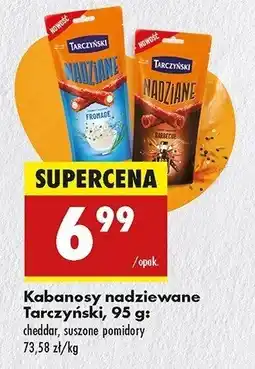 Biedronka Kabanosy suszone pomidory Tarczyński nadziane oferta