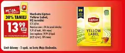 Biedronka Herbata Lipton yellow label tea oferta