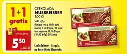 Biedronka Czekolada mleczna z całymi orzechami Alpen gold nussbeisser oferta