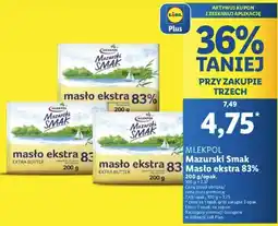 Lidl Masło ekstra 83% Mlekpol oferta