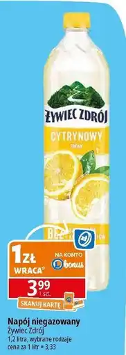 E.Leclerc Woda cytryna Żywiec Zdrój Z Nutą oferta