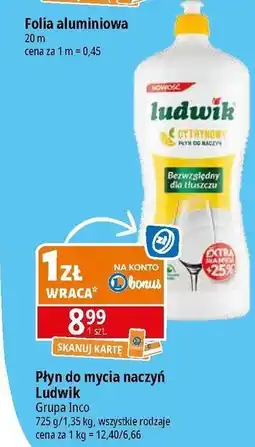 E.Leclerc Płyn do mycia naczyń cytrynowy Ludwik oferta