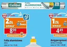 E.Leclerc Folia aluminiowa 20 m Wiodąca Marka Elembal oferta
