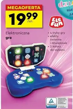 Biedronka Gra elektroniczna zręcznościowa Elefun oferta