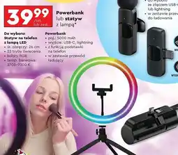 Biedronka Statyw na telefon z lampą led Forever oferta