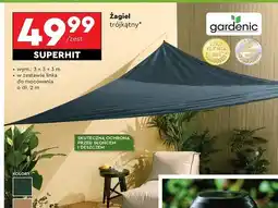 Biedronka Żagiel trójkąt 3 x m Gardenic oferta