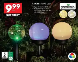 Biedronka Lampa solarna rgb 39 cm Gardenic oferta