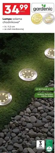 Biedronka Lampa solarna chodnikowa Gardenic oferta