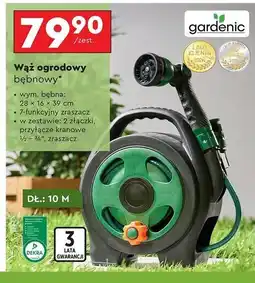 Biedronka Wąż ogrodowy bębnowy 10 m Gardenic oferta