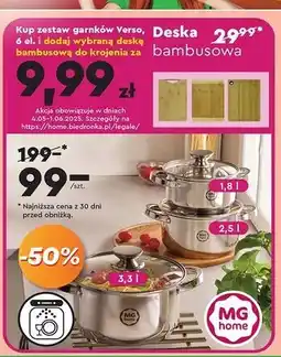 Biedronka Deska bambusowa Mg Home oferta