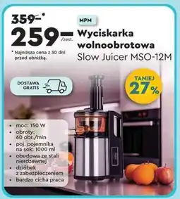 Biedronka Wyciskarka wolnoobrotowa oferta