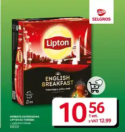 Selgros Herbata ekspresowa lipton oferta